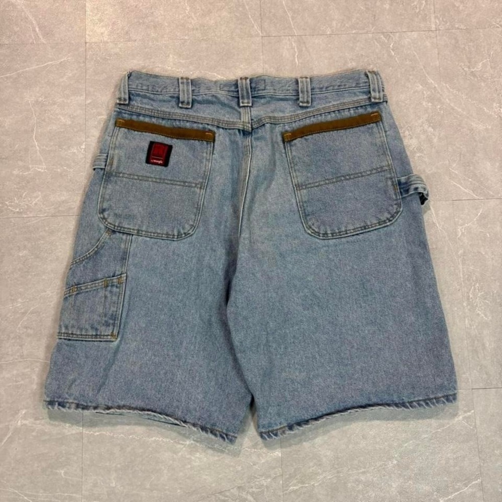 90s‎ wrangler wrigg blue denim carpenter jorts #skater #denim